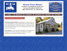 Tablet Screenshot of bournewaterdistrict.com